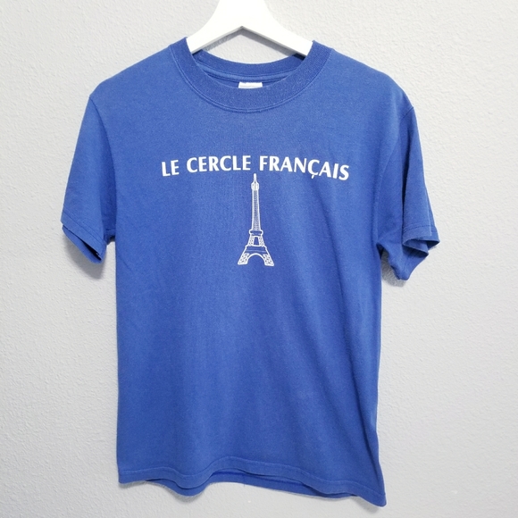 Other - Y2K "Le Cercle Francais" T-shirt SMALL